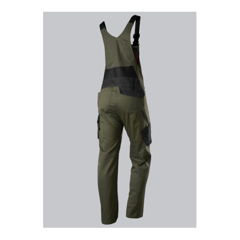 BP® Latzhose mit Kniepolstertaschen, oliv/schwarz