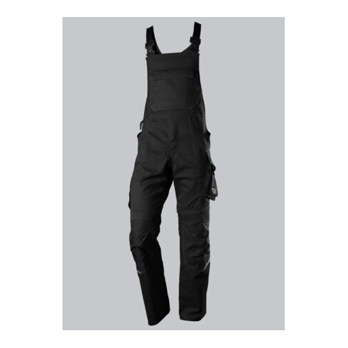 BP® Latzhose mit Kniepolstertaschen, schwarz