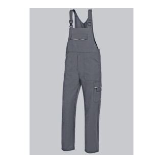 BP® Latzhose mit verdeckten Knöpfen, dunkelgrau, Gr. 54, Länge l