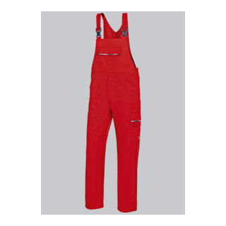 BP® Latzhose mit verdeckten Knöpfen, rot, Gr. 48, Länge n