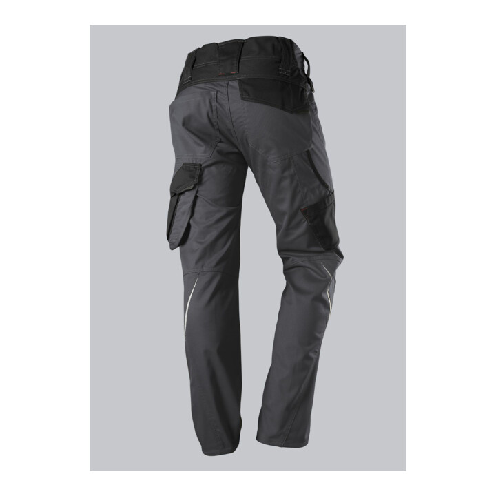 BP® Leichte Arbeitshose mit Kniepolstertaschen, anthrazit/schwarz, Gr. 48, Länge n