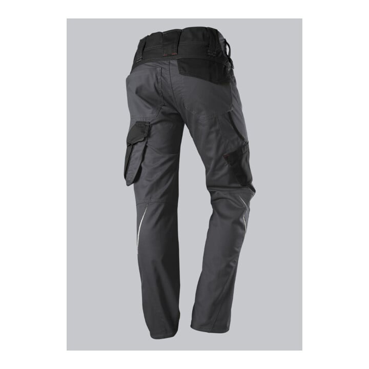 BP® Leichte Arbeitshose mit Kniepolstertaschen, anthrazit/schwarz, Gr. 52, Länge n