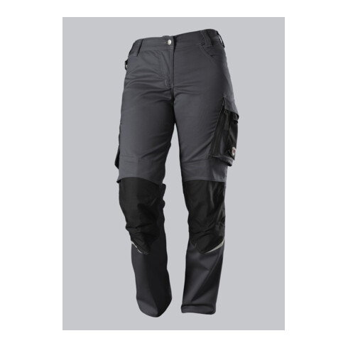 BP® Leichte Arbeitshose mit Kniepolstertaschen für Damen, anthrazit/schwarz