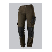 BP® Leichte Arbeitshose mit Kniepolstertaschen für Damen, braun/schwarz