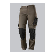BP® Leichte Arbeitshose mit Kniepolstertaschen für Damen, walnuss/schwarz