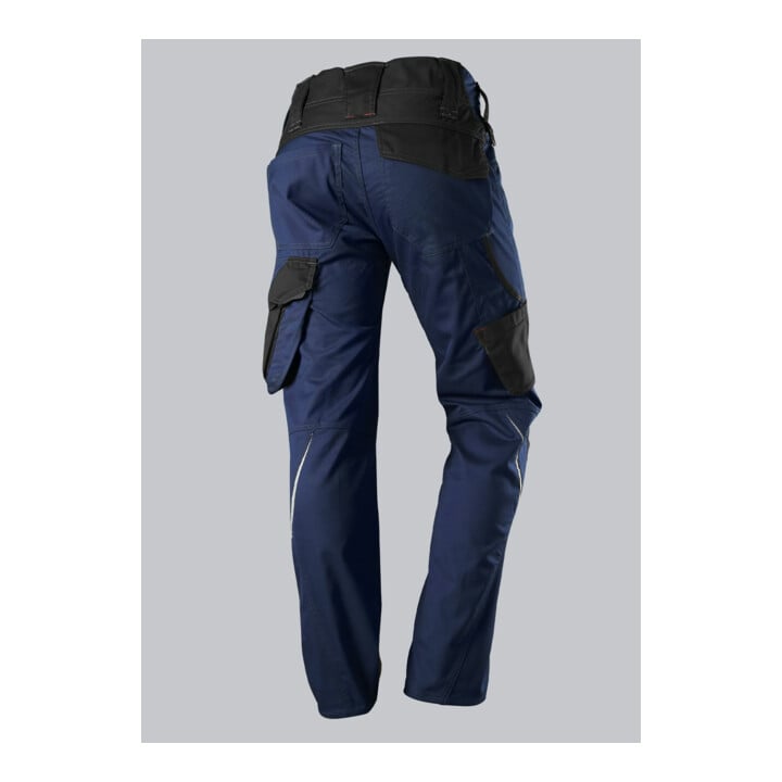 BP® Leichte Arbeitshose mit Kniepolstertaschen, nachtblau/schwarz, Gr. 48, Länge n