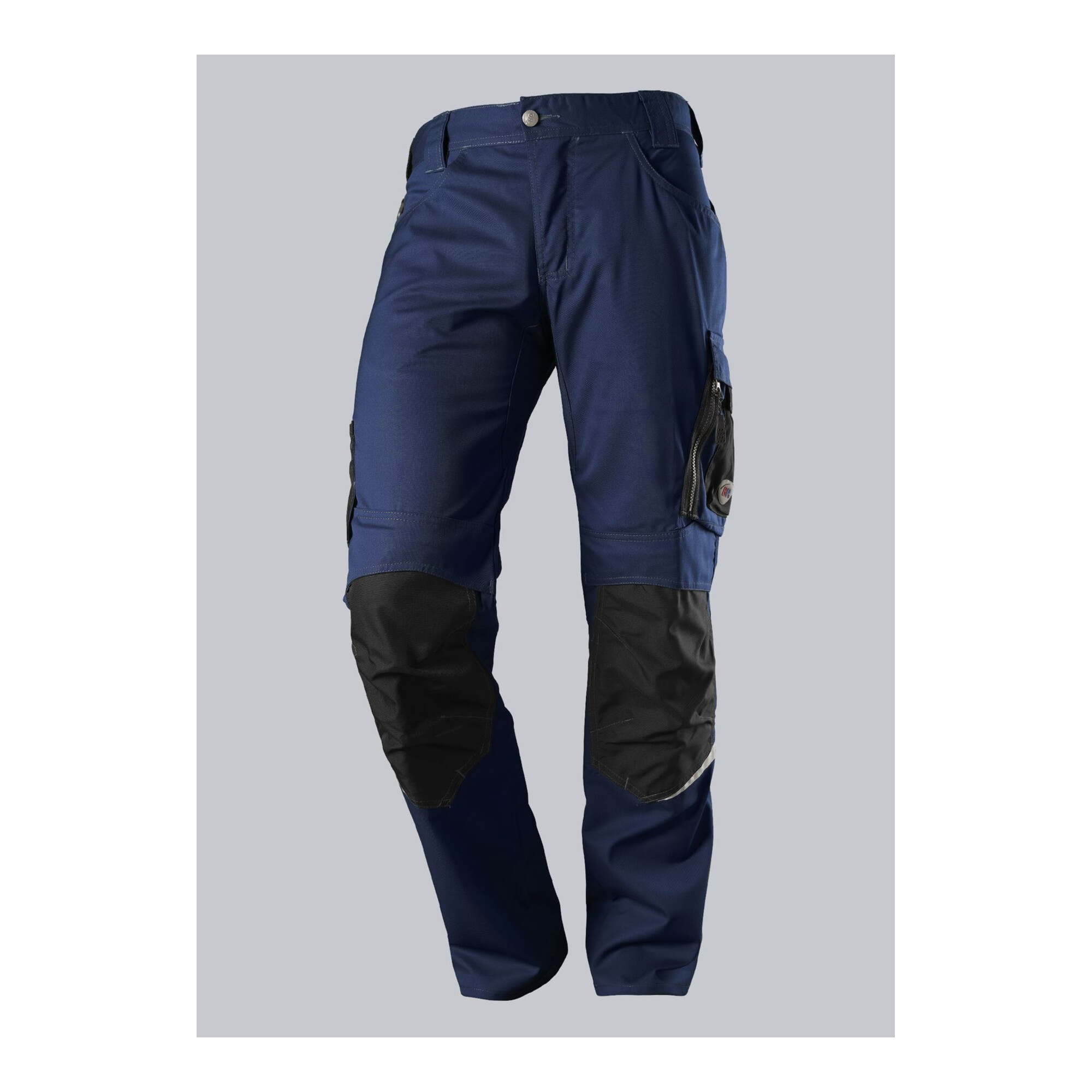 BP Leichte Arbeitshose mit Kniepolstertaschen, nachtblau/schwarz, Gr. 56, Länge n