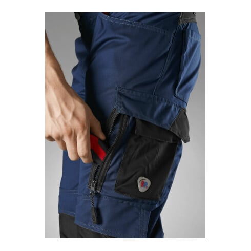 BP® Leichte Arbeitshose mit Kniepolstertaschen, nachtblau/schwarz