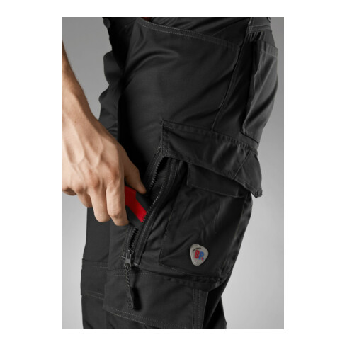 BP® Leichte Arbeitshose mit Kniepolstertaschen, schwarz