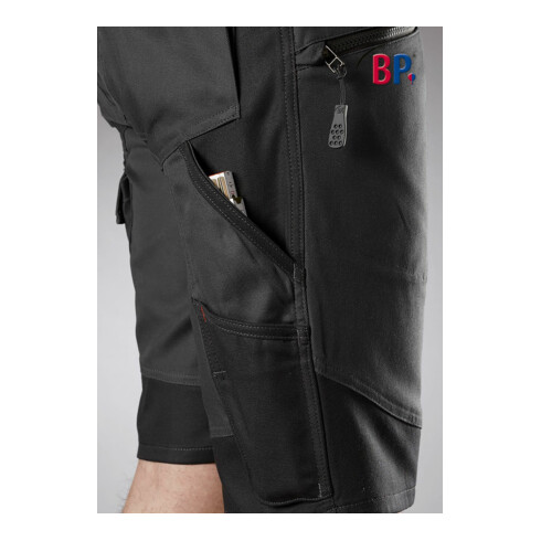 BP® Leichte Stretch-Shorts, schwarz, Länge n