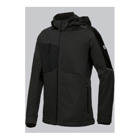 BP® Leichte Stretch-Softshelljacke, schwarz, Länge n