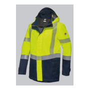 BP® Leichte Warnschutz-Multinorm-Wetterschutzjacke APC2, warngelb/nachtblau, Länge n