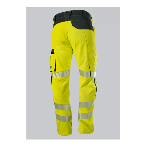 BP® Leichte Warnschutz-Stretch-Hose mit Knietaschen, warngelb/anthrazit