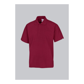 BP® Poloshirt für Sie & Ihn, bordeaux, verdeckte Druckknöpfe