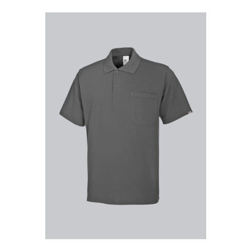 BP® Poloshirt für Sie & Ihn, dunkelgrau, mit Brusttasche