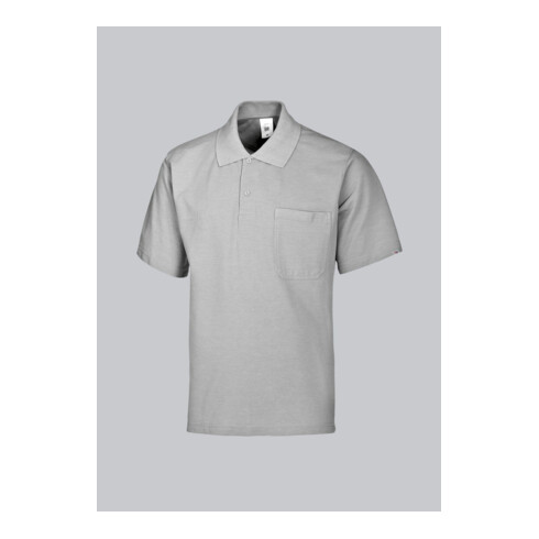 BP® Poloshirt für Sie & Ihn, hellgrau, mit Brusttasche