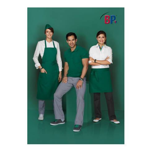 BP® Poloshirt für Sie & Ihn, mittelgrün, mit Brusttasche