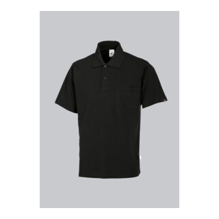 BP® Poloshirt für Sie & Ihn, schwarz, mit Brusttasche, aus Baumwolle