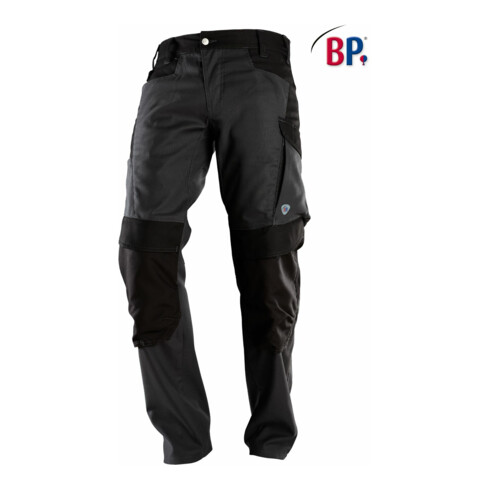 BP® Robuste Arbeitshose mit Kniepolstertaschen, anthrazit/schwarz