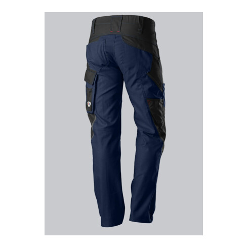 BP® Robuste Arbeitshose mit Kniepolstertaschen, nachtblau/schwarz