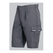 BP® Shorts mit verdeckten Knöpfen und Reflexelementen, dunkelgrau, Länge n