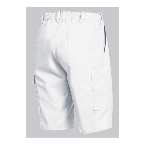 BP® Shorts mit verdeckten Knöpfen und Reflexelementen, weiß, Länge n
