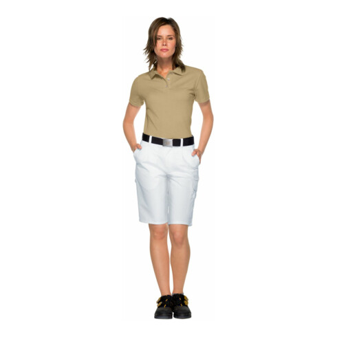 BP® Shorts mit verdeckten Knöpfen und Reflexelementen, weiß, Länge n