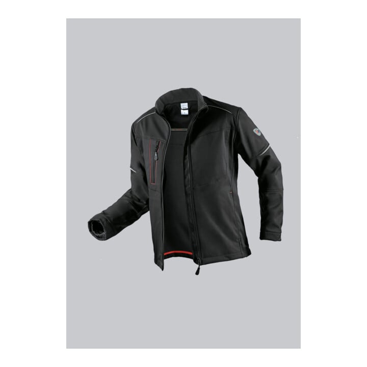BP® Softshell-Arbeitsjacke, schwarz, Gr. L