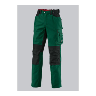 BP® Strapazierfähige Arbeitshose mit Kniepolstertaschen, mittelgrün/schwarz, Gr. 60, Länge n