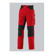 BP® Strapazierfähige Arbeitshose mit Kniepolstertaschen, rot/schwarz