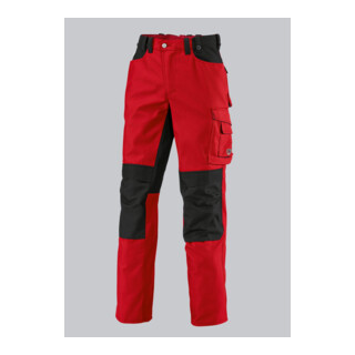 BP® Strapazierfähige Arbeitshose mit Kniepolstertaschen, rot/schwarz