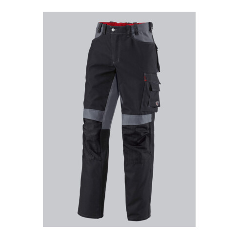 BP® Strapazierfähige Arbeitshose mit Kniepolstertaschen, schwarz/dunkelgrau