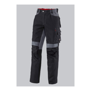 BP® Strapazierfähige Arbeitshose mit Kniepolstertaschen, schwarz/dunkelgrau, Gr. 46, Länge n