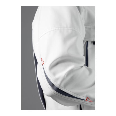 BP® Strapazierfähige Arbeitsjacke, weiß/dunkelgrau