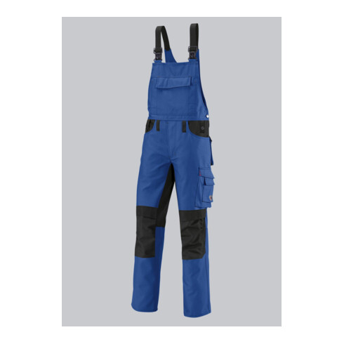 BP® Strapazierfähige Latzhose mit Kniepolstertaschen, königsblau/schwarz