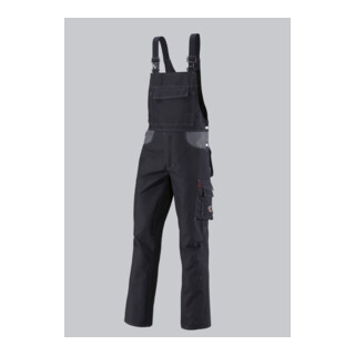 BP® Strapazierfähige Latzhose, schwarz/dunkelgrau, Gr. 46, Länge n