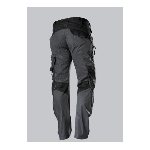 BP® Stretch-Arbeitshose mit Kniepolstertaschen, anthrazit/schwarz