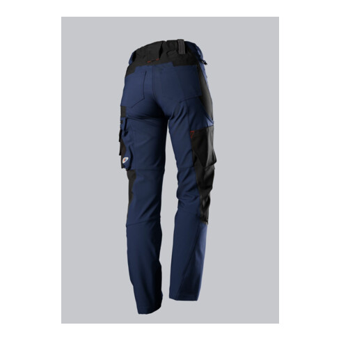 BP® Superstretch-Arbeitshose mit Kniepolstertaschen für Damen, nachtblau/schwarz