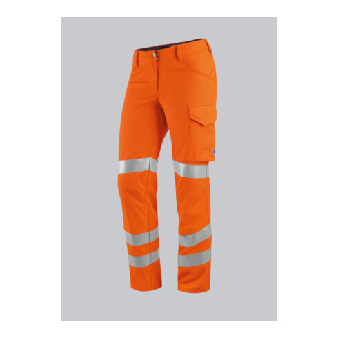 BP® Warnschutz-Hose mit Knietaschen für Damen, warnorange, Gr. 34, Länge n