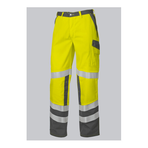BP® Warnschutz-Hose mit Knietaschen, warngelb/dunkelgrau