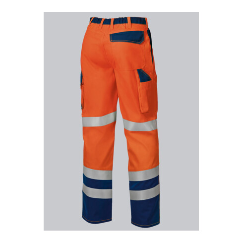 BP® Warnschutz-Hose mit Knietaschen, warnorange/dunkelblau