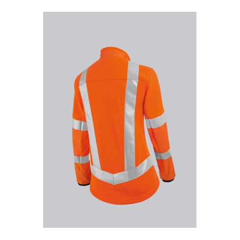 BP® Warnschutz-Hybrid-Jacke für Damen, warnorange, Gr. 2XL
