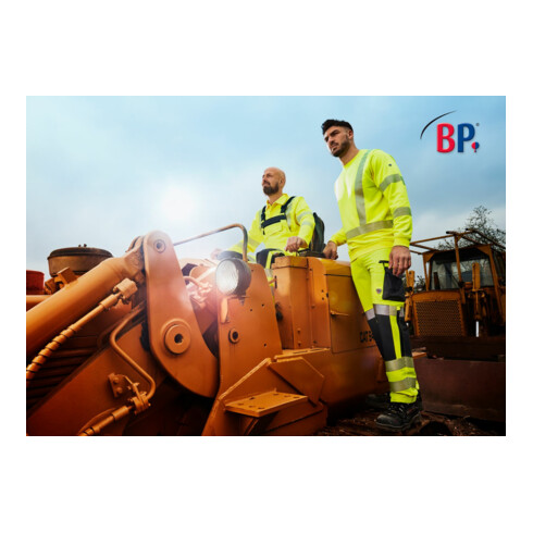 BP® Warnschutz-Langarmpoloshirt, warngelb