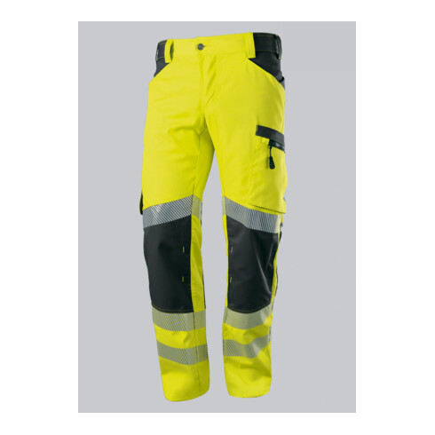 BP® Warnschutz-Stretch-Hose mit Knietaschen, warngelb/anthrazit