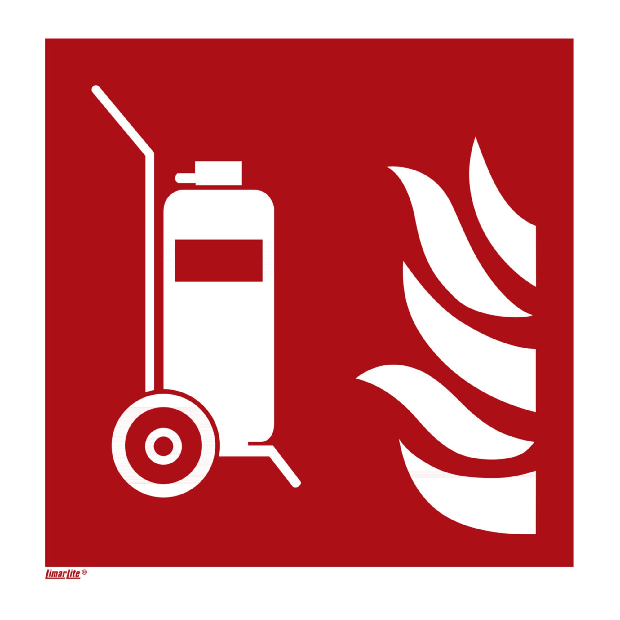 Brandschutzzeichen Fahrbarer Feuerlöscher, Typ: 11150 ; Industrial Quality Supplies