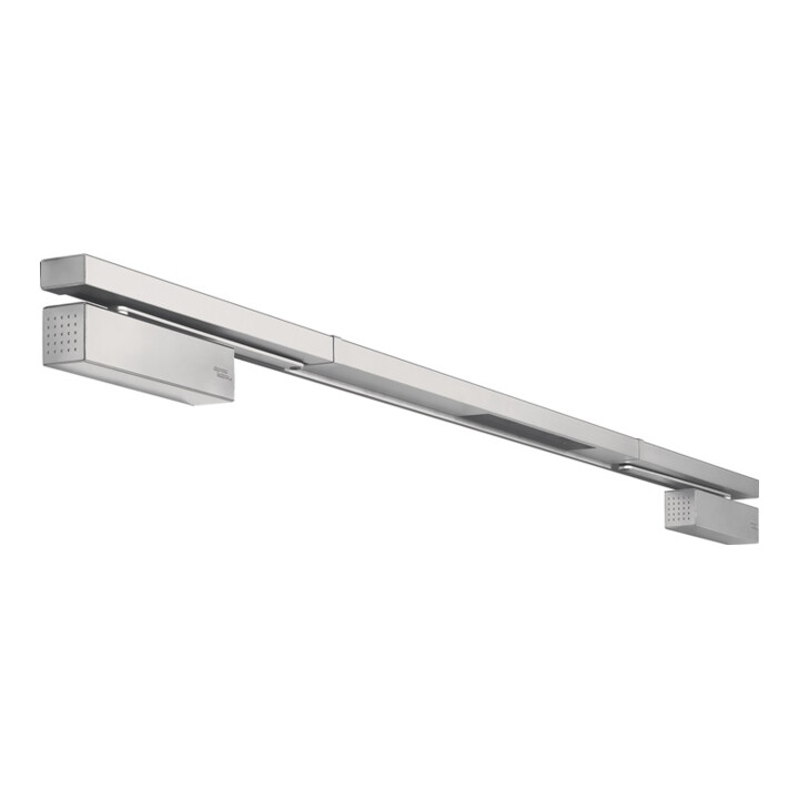 Bras à coulisse Dorma G-EMR i.Contur Design avec détecteur de fumée argent