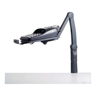STYRO Bras pivotant téléphone 360 degrés noir H totale 490 mm I 425-657 mm