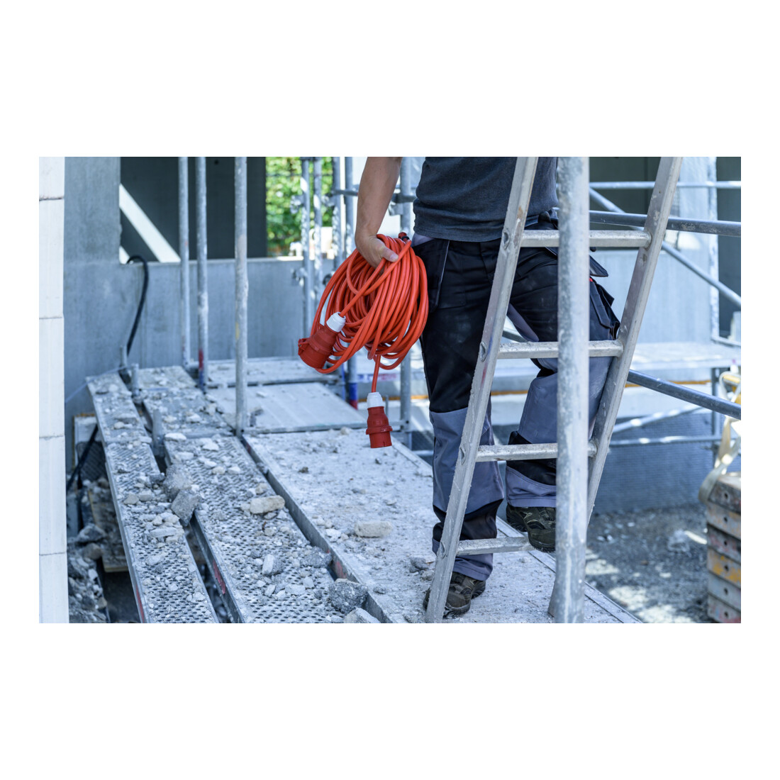 BREMAXX CEE Verlängerungskabel IP44 signalrot AT-N07V3V3-F 5G1,5