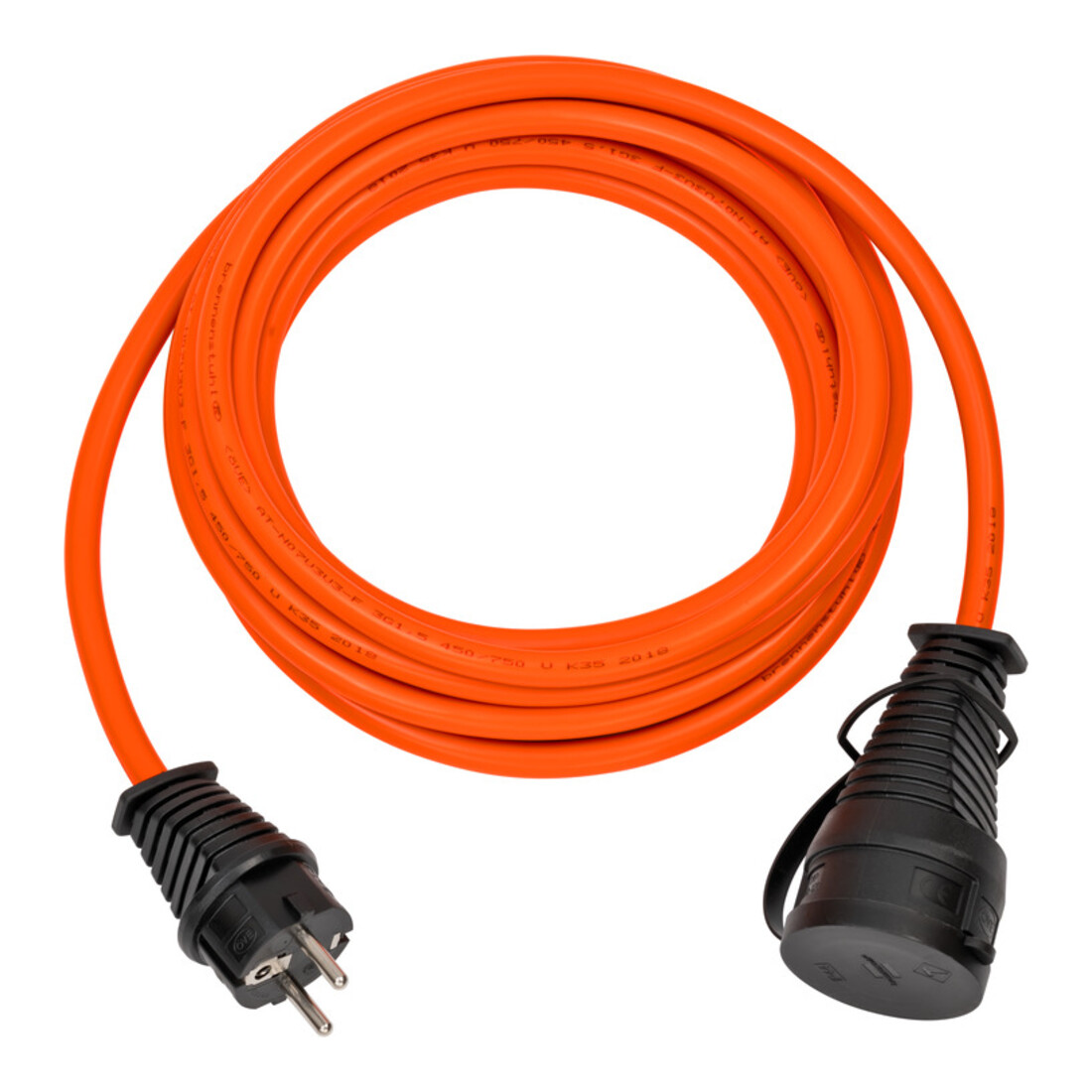 BREMAXX verlengkabel IP44 5m oranje AT-N07V3V3-F 3G1,5