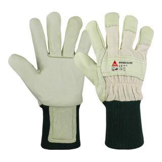 Gants de travail Hase Bremen-Super-Strickbund cuir de vache grain de vachette